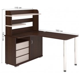 Письменный стол СР-165М ВКВ-ЛЕВ левый