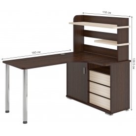 Письменный стол СР-165М ВКВ-ПРАВ правый