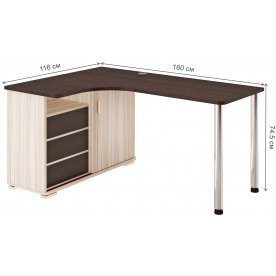 Письменный стол СР-165СМ КВВ-ЛЕВ левый