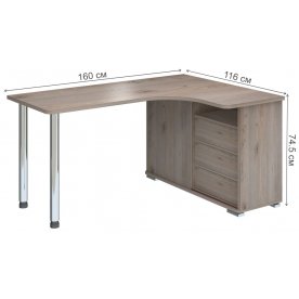 Письменный стол СР-165СМ Н-ПРАВ правый