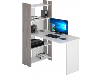 Письменный стол СТЛ-ОВ+С120РПрям без тумбы К нельсон / белый