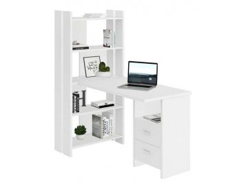 Письменный стол Лоревро-ОВ+С120Прям БЕ