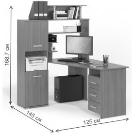 Письменный стол Вента-7 левый