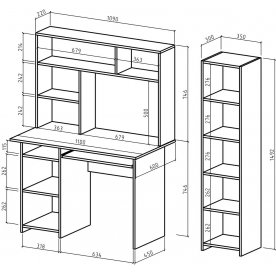 Письменный стол Лайт 2К