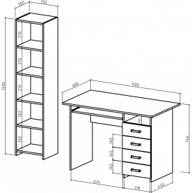 Письменный стол Лайт-5
