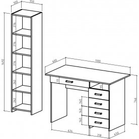 Письменный стол Лайт-5Я