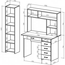 Письменный стол Лайт-5Я