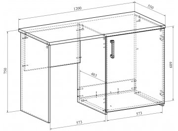 Письменный стол Виктория ВИ-12