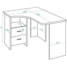 Компьютерный стол 100х120