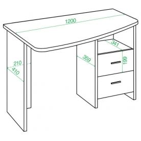 Компьютерный стол 120х60