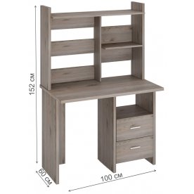 Компьютерный стол с надстройкой 100х60