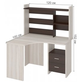 Компьютерный стол с надстройкой 120х100