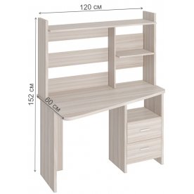 Компьютерный стол с надстройкой 120х60