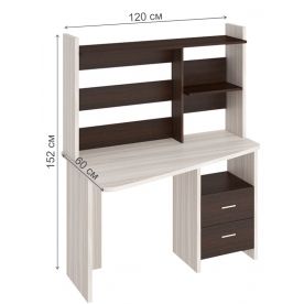 Компьютерный стол с надстройкой 120х60