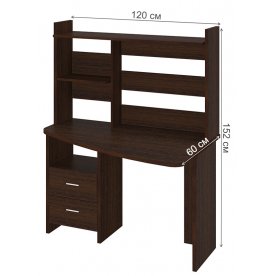 Компьютерный стол с надстройкой 120х60