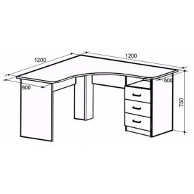 Компьютерный стол Галерея 1200 угловой