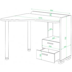 Компьютерный стол СКМ-55