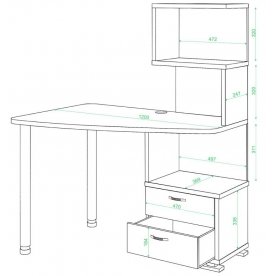 Компьютерный стол СКМ-60