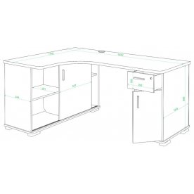 Компьютерный стол Жаспера-140М