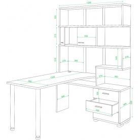 Компьютерный стол Жаспера-420 / 130