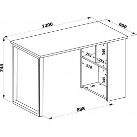 Письменный стол СПМ-201.16