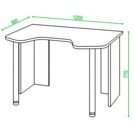 Письменный стол СКЛ-Игр120 Ш