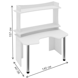 Письменный стол СКЛ-Игр140 В+НКИЛ120ВЛ