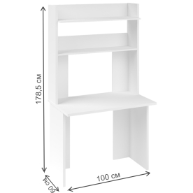 Письменный стол СКЛ-Прям100+НКЛХ-100 Ш