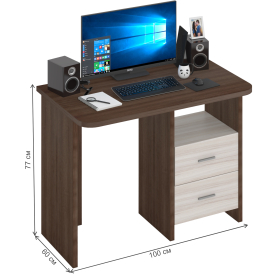 Письменный стол СКЛ-Прям100Р