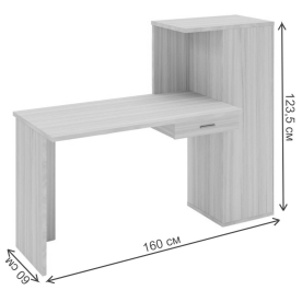 Письменный стол СКЛ-ПРЯМ120+ШК Ш