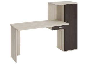 Письменный стол СКЛ-ПРЯМ120+ШК К карамель / венге