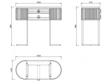 Консольный столик Лукиано