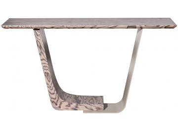 Стол-консоль Энакин бежево-коричневый / хром