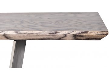 Стол-консоль Энакин бежево-коричневый / хром