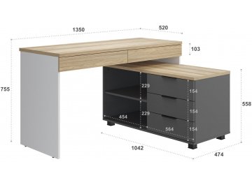Письменный стол Скайлайт СЛ-22К