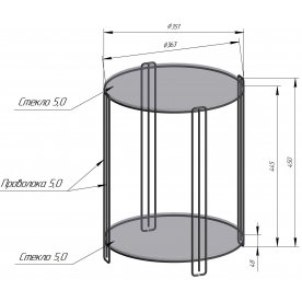 Кофейный столик SHT-CT34