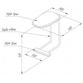 Приставной столик SHT-CT23