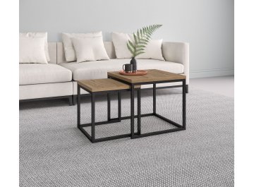 Журнальный столик SMALL LOGIC брауни/черный