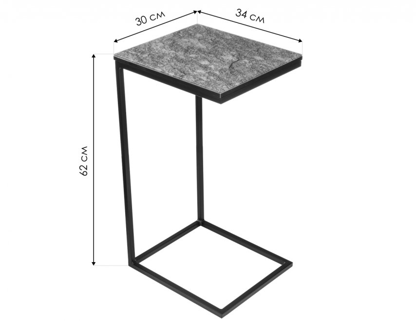 Журнальный столик Геркулес белый мрамор