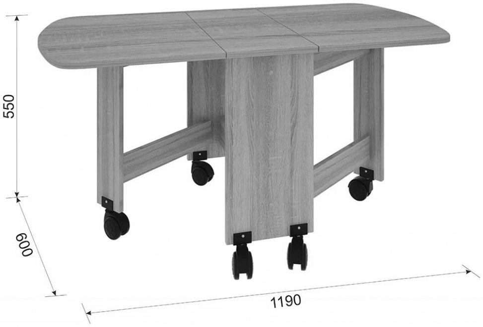 Стол журнальный венге