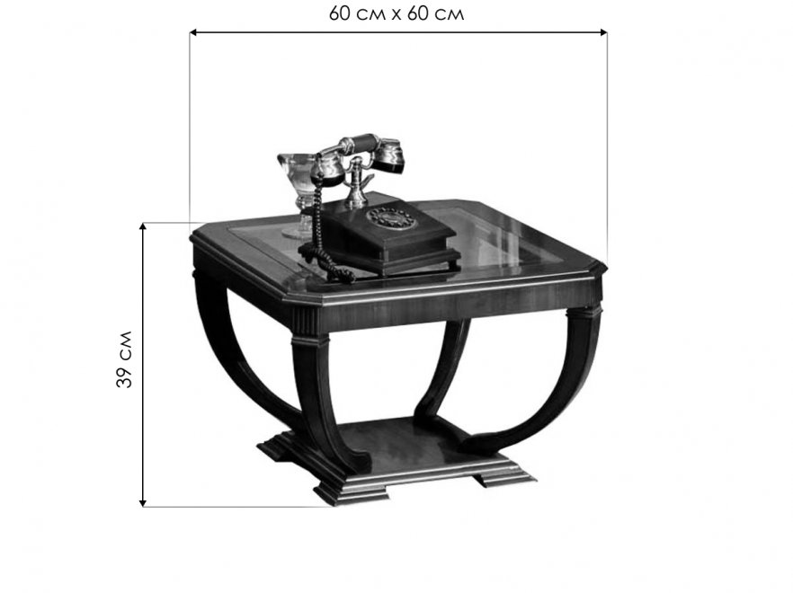 Журнальный стол 535-С пекан