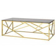 стекло smoke / сталь золото