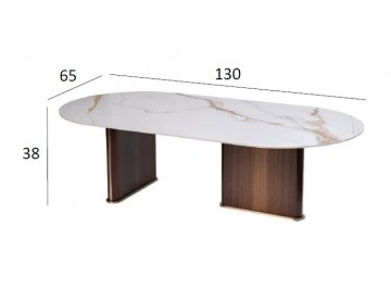 Журнальный столик 76AR-501L-STOL/ZH овальный