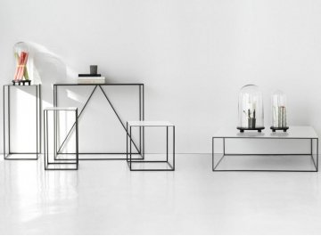 Журнальный столик CTS-100G-WHT-BLK