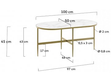 Журнальный столик Elisenda 71084