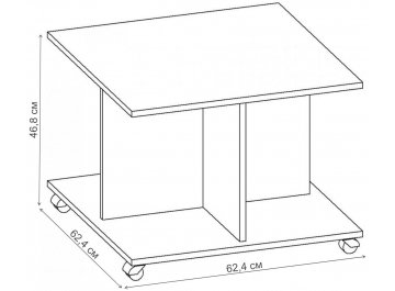 Журнальный столик Фортуна-1 СЖ.023.630-00 дуб сонома