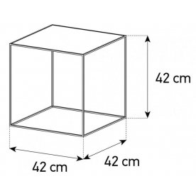Журнальный столик KL-42-WHT-BLK