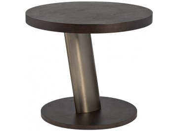 Журнальный столик Конг 70 темно-коричневый / бронза