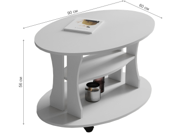 Журнальный столик Консул-1 белый