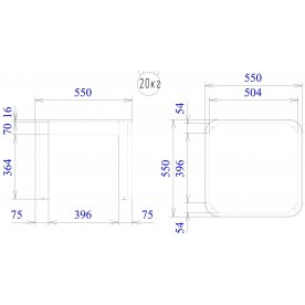 Журнальный столик Квадро